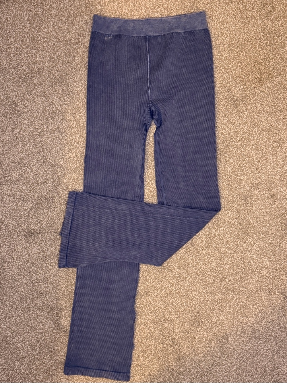 Kids Navy Blue Thermal Leggings